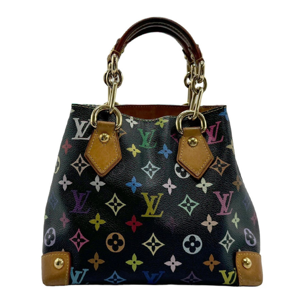 Louis Vuitton Multicolor Monogram Multicolor Audra Canvas Leather Bag Gold Black